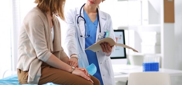 Consultation with a doctor before laser venous coagulation