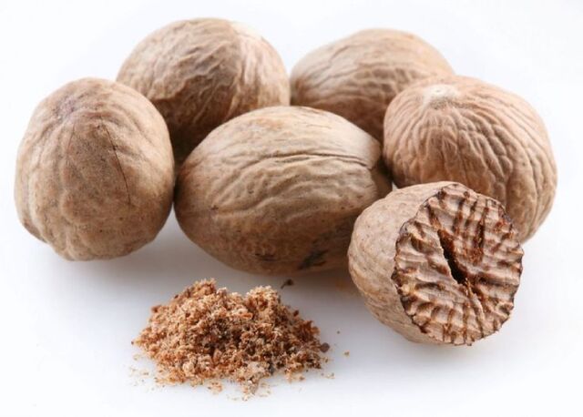 Varicose veins can be treated with fresh nutmeg powder