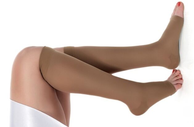 Compression stockings for varicose veins